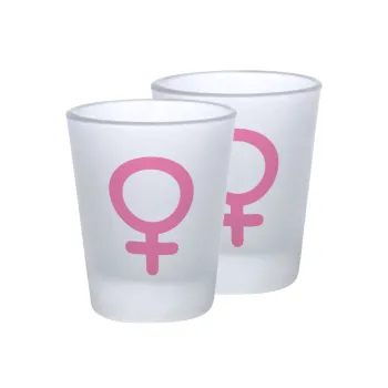 FEMALE, Σφηνοπότηρα γυάλινα 45ml του πάγου (2 τεμάχια)