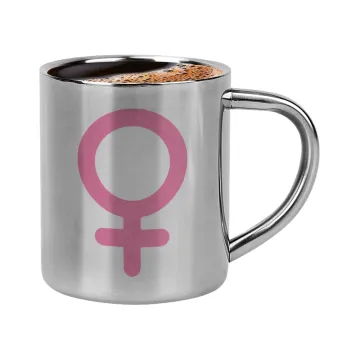 FEMALE, Κουπάκι μεταλλικό διπλού τοιχώματος για espresso (220ml)