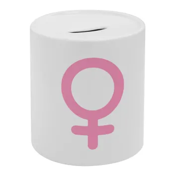 FEMALE, Κουμπαράς πορσελάνης με τάπα