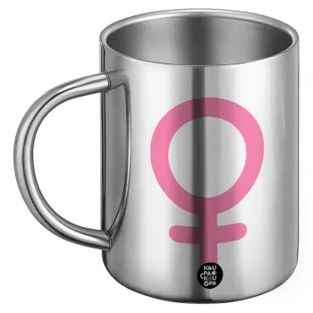 FEMALE, Ανοξείδωτη Μεταλλική Κούπα 450ml - Διπλού Τοιχώματος