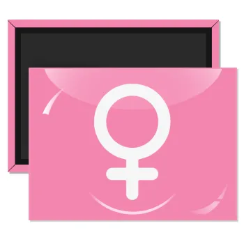 FEMALE, Ορθογώνιο μαγνητάκι ψυγείου διάστασης 9x6cm