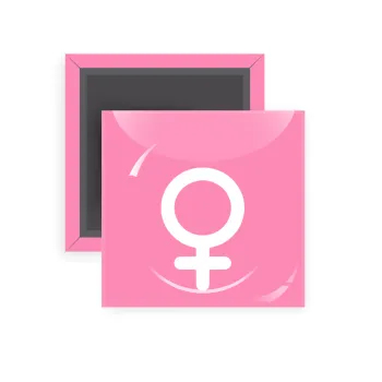 FEMALE, Μαγνητάκι ψυγείου τετράγωνο διάστασης 5x5cm