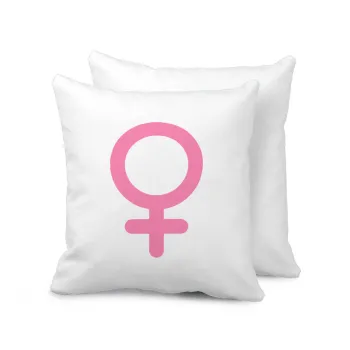 FEMALE, Μαξιλάρι καναπέ 40x40cm περιέχεται το  γέμισμα