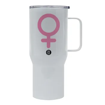 FEMALE, Mega Stainless steel Tumbler with lid, double wall 750L