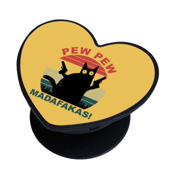 PEW PEW madafakas, Phone Holders Stand  καρδιά Μαύρο Βάση Στήριξης Κινητού στο Χέρι