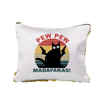PEW PEW madafakas, Τσαντάκι νεσεσέρ με πούλιες (Sequin) Χρυσό