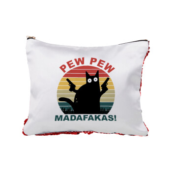 PEW PEW madafakas, Τσαντάκι νεσεσέρ με πούλιες (Sequin) Κόκκινο