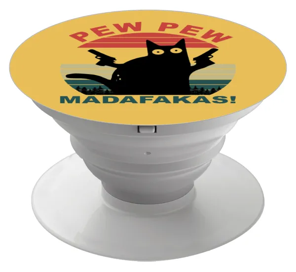 PEW PEW madafakas — Phone Holders Stand  White Hand-held Mobile Phone Holder