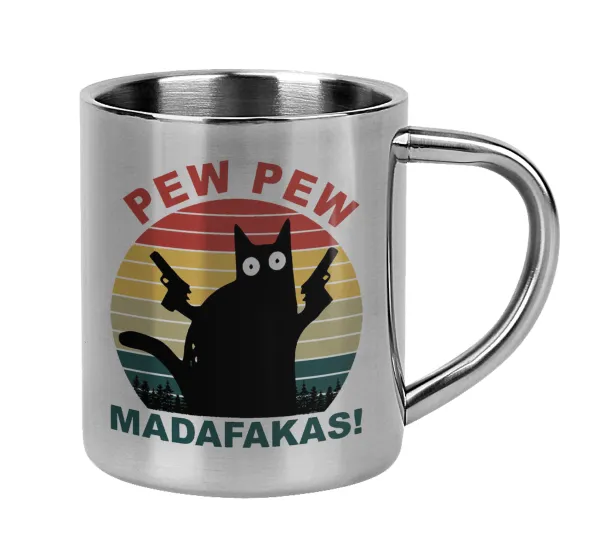 PEW PEW madafakas — Mug Stainless steel double wall 300ml