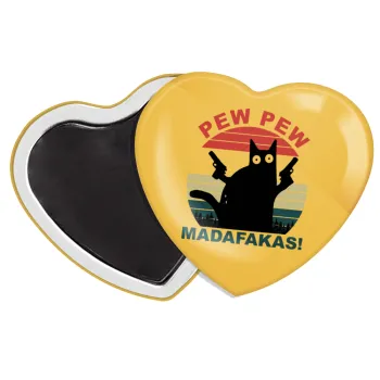 PEW PEW madafakas, Μαγνητάκι καρδιά (57x52mm)