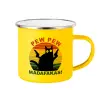 Yellow Enamel Metallic Cup 360ml