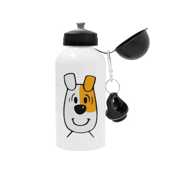 reksio bolek i lolek, Μεταλλικό παγούρι νερού, Λευκό, αλουμινίου 500ml