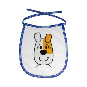 reksio bolek i lolek, Σαλιάρα μωρού αλέκιαστη με κορδόνι Μπλε