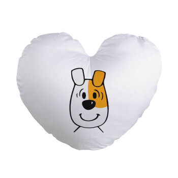 reksio bolek i lolek, Μαξιλάρι καναπέ καρδιά 40x40cm περιέχεται το  γέμισμα