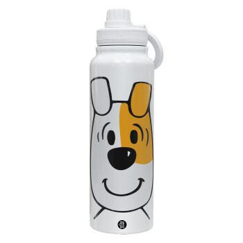 reksio bolek i lolek, 1L Stainless Steel Thermal Bottle with Phone Holder & Double Wall Insulation