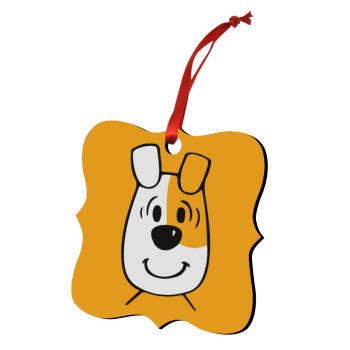 reksio bolek i lolek, Christmas ornament polygon wooden 7.5cm