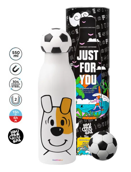 reksio bolek i lolek — Soccer Metal mug thermos, double wall, 550ml
