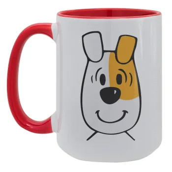 reksio bolek i lolek, Κούπα Mega 15oz, κεραμική Κόκκινη, 450ml