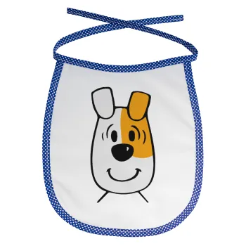 reksio bolek i lolek, Σαλιάρα μωρού αλέκιαστη με κορδόνι Μπλε