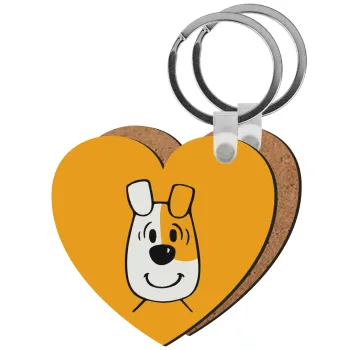 reksio bolek i lolek, Μπρελόκ Ξύλινο καρδιά MDF