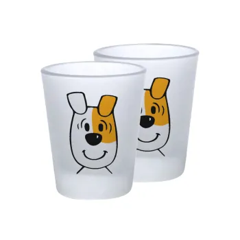 reksio bolek i lolek, Σφηνοπότηρα γυάλινα 45ml του πάγου (2 τεμάχια)