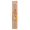 Easter Set, wooden keychain & scented Easter candle flat (30cm) (GRAY)