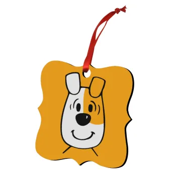 reksio bolek i lolek, Christmas ornament polygon wooden 7.5cm