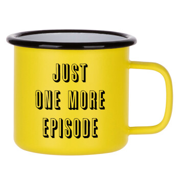 JUST ONE MORE EPISODE, Metallic enamel MATT Yellow cup 360ml
