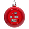 Red Christmas tree ornament bauble 8cm