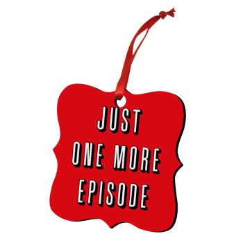JUST ONE MORE EPISODE, Στολίδι Χριστουγεννιάτικο στολίδι polygon ξύλινο 7.5cm