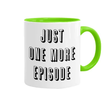JUST ONE MORE EPISODE, Κούπα χρωματιστή βεραμάν, κεραμική, 330ml