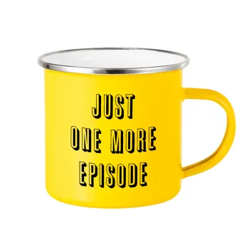 JUST ONE MORE EPISODE, Κούπα Μεταλλική εμαγιέ Κίτρινη 360ml