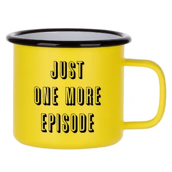JUST ONE MORE EPISODE, Metallic enamel MATT Yellow cup 360ml