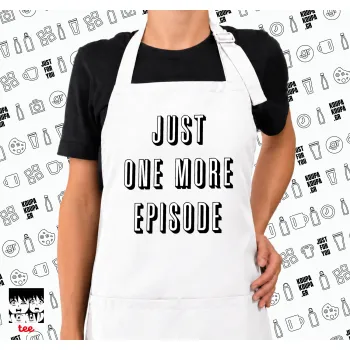 JUST ONE MORE EPISODE, Ποδιά μακριά Σεφ ολόσωμη με τσέπες white (ΕΝΗΛΙΚΩΝ)