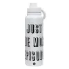 1L Stainless Steel Thermal Bottle with Phone Holder & Double Wall Insulation