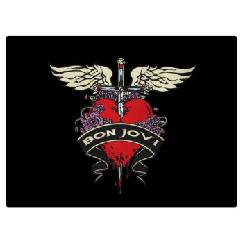 Bon Jovi, Επιφάνεια κοπής γυάλινη (38x28cm)