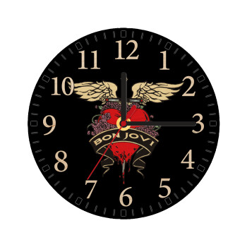 Bon Jovi, Ρολόι τοίχου ξύλινο plywood (20cm)