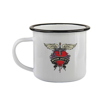 Bon Jovi, Κούπα εμαγιέ με μαύρο χείλος 360ml