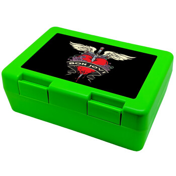 Bon Jovi, Children's cookie container GREEN 185x128x65mm (BPA free plastic)