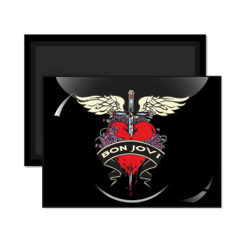 Bon Jovi, Ορθογώνιο μαγνητάκι ψυγείου διάστασης 9x6cm