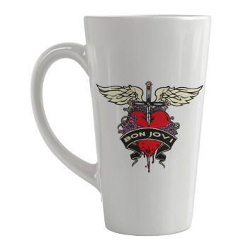 Bon Jovi, Κούπα κωνική Latte Μεγάλη, κεραμική, 450ml