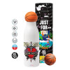 Bascetball Metal mug thermos, double wall, 550ml