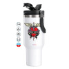 Mega Stainless steel Tumbler with lid, double wall 1,2L