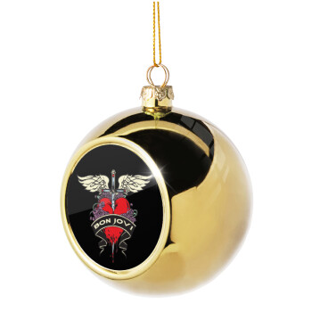 Bon Jovi, Χριστουγεννιάτικη μπάλα δένδρου Χρυσή 8cm