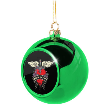 Bon Jovi, Χριστουγεννιάτικη μπάλα δένδρου Πράσινη 8cm