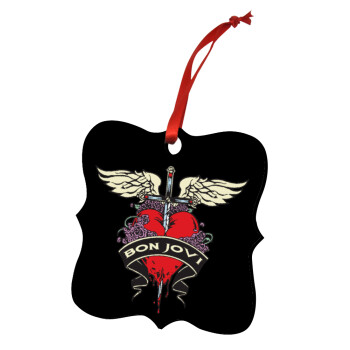 Bon Jovi, Στολίδι Χριστουγεννιάτικο στολίδι polygon ξύλινο 7.5cm