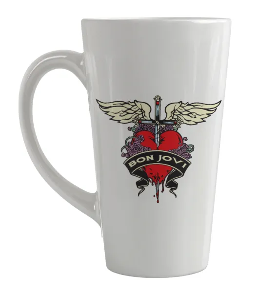 Bon Jovi — Large tapered latte mug, ceramic, 450ml