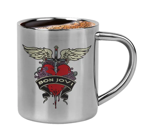 Bon Jovi — Double-wall metal cup for espresso (220ml)