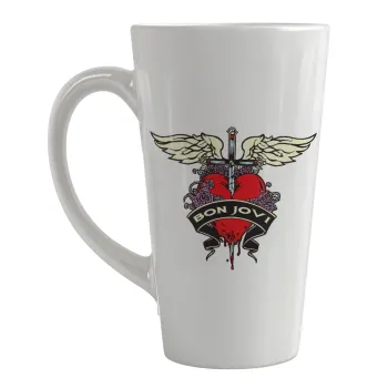 Bon Jovi, Κούπα κωνική Latte Μεγάλη, κεραμική, 450ml