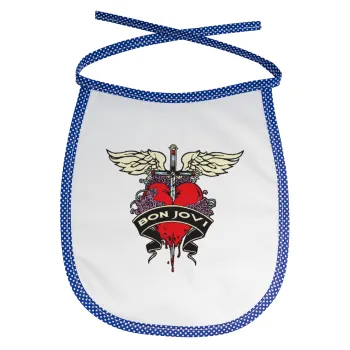 Bon Jovi, Σαλιάρα μωρού αλέκιαστη με κορδόνι Μπλε